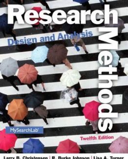 Research Methods Design and Analysis 12th Edition by Larry Christensen