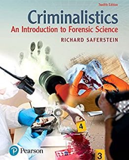 Criminalistics An Introduction to Forensic Science 12th Edition by Richard Saferstein