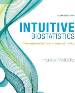 Intuitive Biostatistics A Nonmathematical Guide to Statistical Thinking 4th Edition