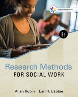 Research Methods for Social Work 9th Edition by Allen Rubin