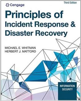 Principles of Incident Response & Disaster Recovery 3rd Edition by Michael E. Whitman