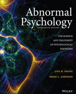 Abnormal Psychology The Science and Treatment of Psychological Disorders 14th Edition