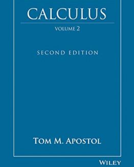 Calculus Volume 2 Second Edition by Tom M. Apostol