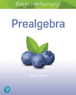 Prealgebra 8th Edition by Elayn Martin-Gay