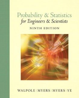 Probability & Statistics for Engineers & Scientists 9th Edition by Ronald Walpole