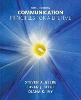 Communication Principles for a Lifetime 6th Edition by Steven A. Beebe