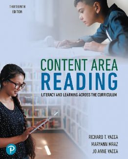 Content Area Reading Literacy and Learning Across the Curriculum 13th Edition