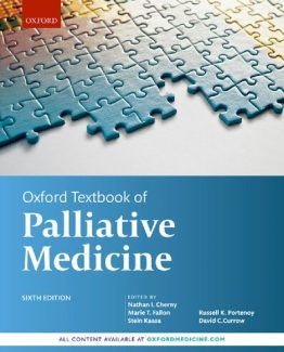 Oxford Textbook of Palliative Medicine 6th Edition by Nathan I. Cherny