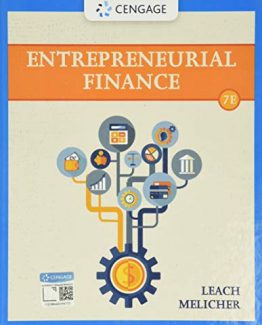 Entrepreneurial Finance 7th Edition by J. Chris Leach