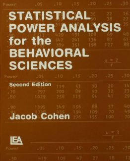 Statistical Power Analysis for the Behavioral Sciences 2nd Edition by Jacob Cohen