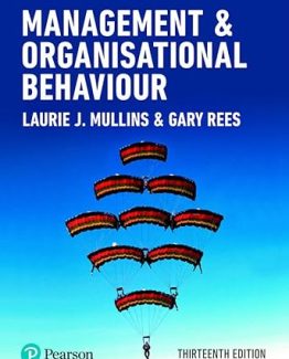 Management and Organisational Behaviour 13th Edition by Laurie J. Mullins
