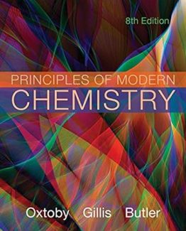 Principles of Modern Chemistry 8th Edition by David W. Oxtoby