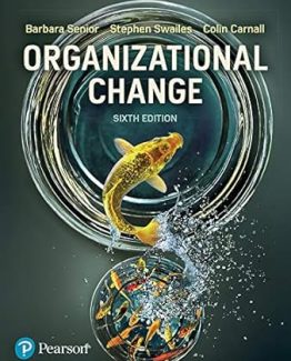 Organizational Change 6th Edition by Barbara Senior