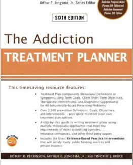 The Addiction Treatment Planner 6th Edition by Robert R. Perkinson