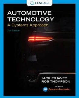 Automotive Technology A Systems Approach 7th Edition by Jack Erjavec