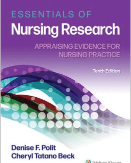 Essentials of Nursing Research Appraising Evidence for Nursing Practice 10th Edition by Denise Polit