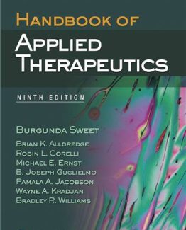 Handbook of Applied Therapeutics 9th Edition by Burgunda Sweet