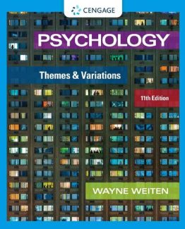 Psychology Themes and Variations 11th Edition by Wayne Weiten