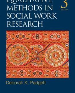 Qualitative Methods in Social Work Research 3rd Edition by Deborah K. Padgett