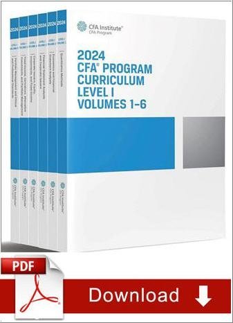 2024 CFA Program Curriculum Level I Box Set Volumes 1 - 6 by CFA Institute, ISBN-13: 978-1953337672