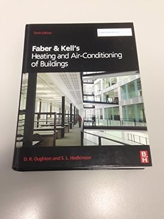 Faber & Kell’s Heating and Air-Conditioning of Buildings 10th Edition, ISBN-13: 978-0750683654