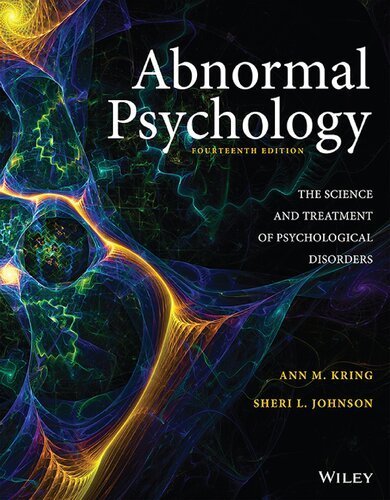 Abnormal Psychology: The Science and Treatment of Psychological Disorders 14th Edition, ISBN-13: 978-1119396116