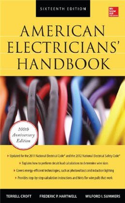 American Electricians' Handbook 16th Edition, ISBN-13: 978-0071798808