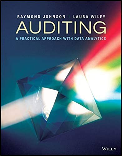 Auditing: A Practical Approach with Data Analytics, ISBN-13: 978-1119401742