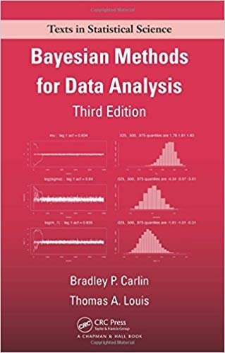 Bayesian Methods for Data Analysis 3rd Edition by Bradley P. Carlin and Thomas A. Louis, ISBN-13: 978-1584886976