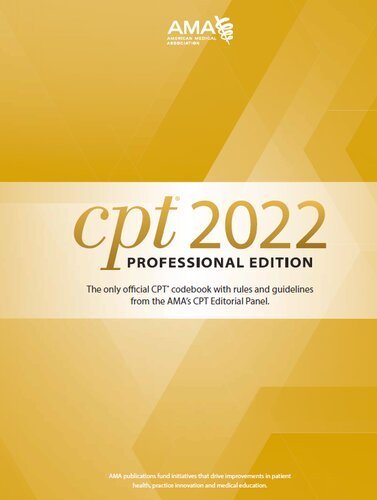 CPT 2022: Professional Edition 4th Edition, ISBN-13: 978-1640160873