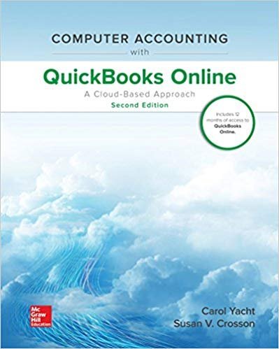 Computer Accounting with QuickBooks Online 2nd Edition, ISBN-13: 978-1260389500