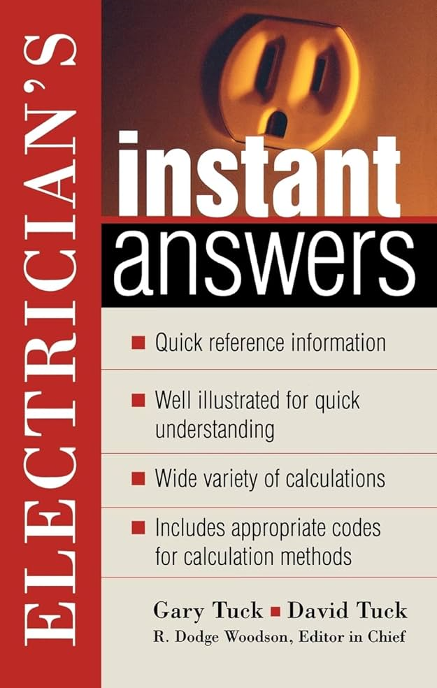 Electrician’s Instant Answers, ISBN-13: 978-0071402033