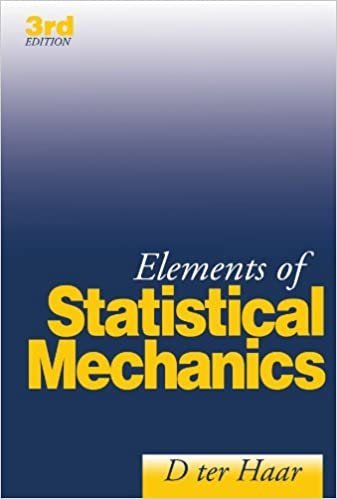 Elements of Statistical Mechanics 3rd Edition by D. ter Haar, ISBN-13: 978-0750623476