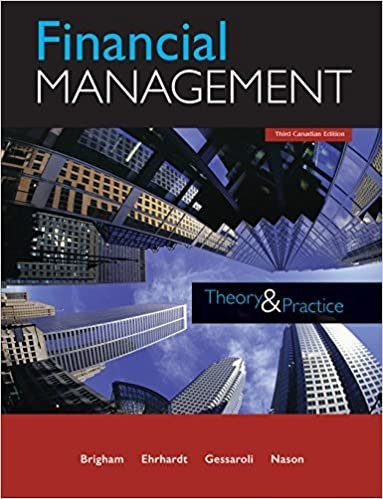 Financial Management: Theory and Practice 3rd Canadian Edition by Eugene F. Brigham, ISBN-13: 978-0176583057