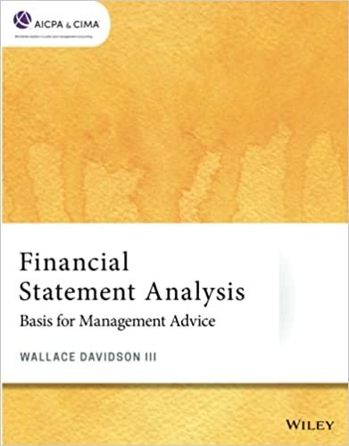 Financial Statement Analysis: Basis for Management Advice by Wallace Davidson III, ISBN-13: 978-1119742326