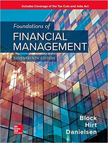 Foundations of Financial Management 17th Edition, ISBN-13: 978-1260013917