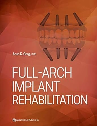 Full-Arch Implant Rehabilitation 1st Edition by Arun K. Garg, ISBN-13: 978-0867158090