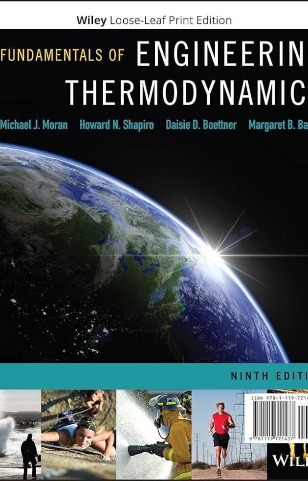 Fundamentals of Engineering Thermodynamics 9th Edition, ISBN-13: 978-1119391388