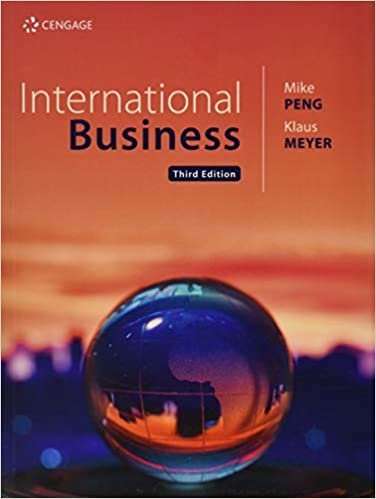 International Business 3rd edition by Klaus Meyer, ISBN-13: 978-1473758438