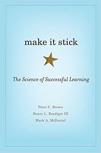 Make It Stick: The Science of Successful Learning by Peter C. Brown, ISBN-13: 978-0674729018