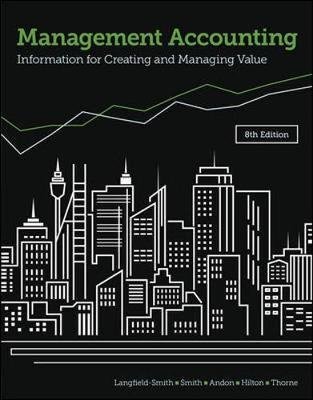 Management Accounting: Information for creating and managing value, ISBN-13: 978-1760420406