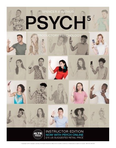 PSYCH 5 Introductory Psychology 5th Edition by Spencer A. Rathus, ISBN-13: 978-1305662704