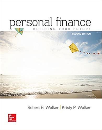Personal Finance 2nd Edition by Robert Walker, ISBN-13: 978-0077861728