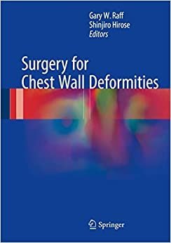 Surgery for Chest Wall Deformities by Gary W. Raff, ISBN-13: 978-3319439242