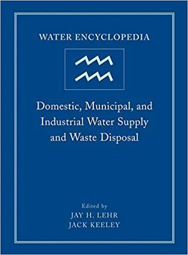 Water Encyclopedia, Domestic, Municipal, and Industrial Water Supply and Waste Disposal, ISBN-13: 978-0471736875