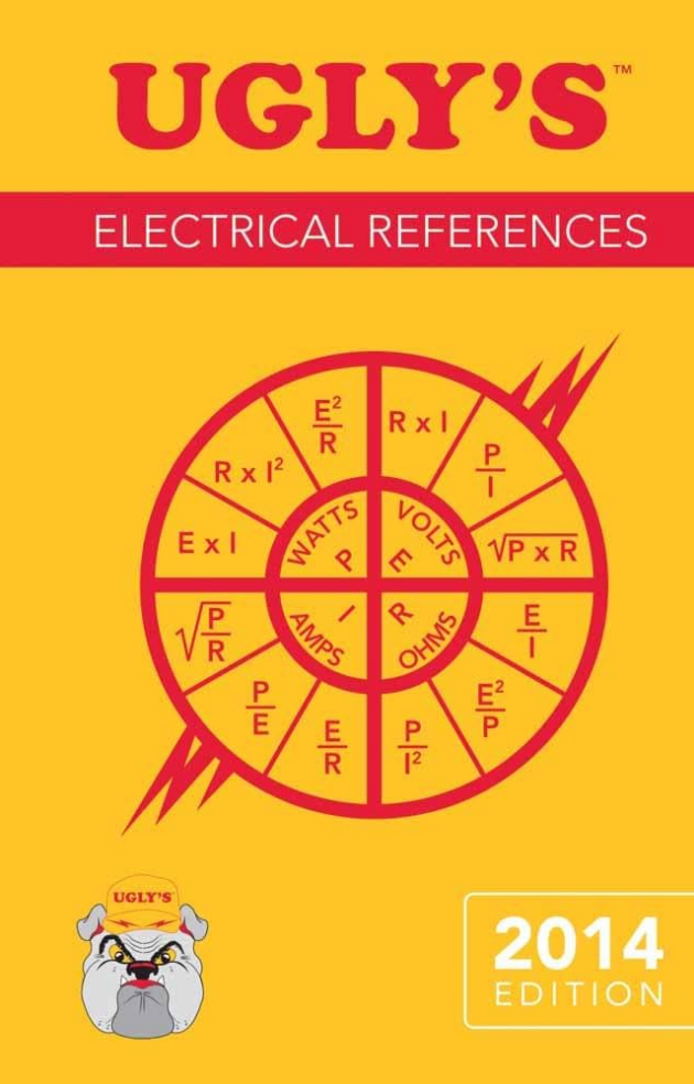 Ugly’s Electrical References 4th Edition, ISBN-13: 978-1449690779