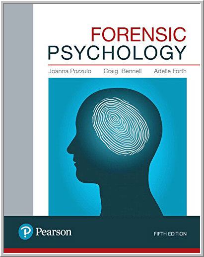 Forensic Psychology 5th Canadian Edition by Joanna Pozzulo